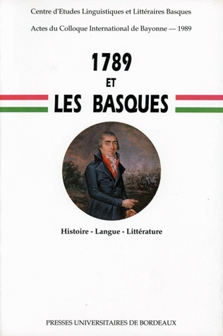 1789 et les basques : histoire, langue et littérature
