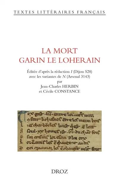 La mort Garin le Loherain