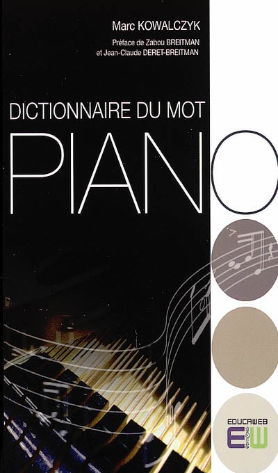 Dictionnaire du mot piano