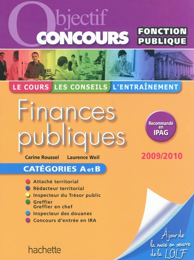 Finances publiques : catégories A et B : 2009-2010