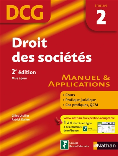 Droit des sociétés, DCG, épreuve 2 : conforme au programme du 18 mars 2010