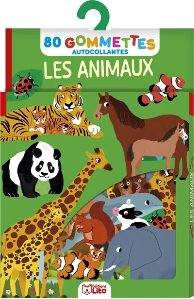 Les animaux : 80 gommettes autocollantes