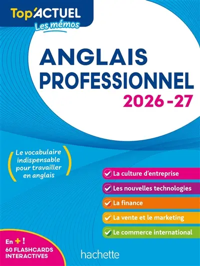 Anglais professionnel : 2026-2027