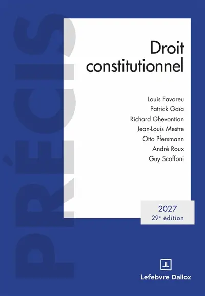 Droit constitutionnel 2027 Droit constitutionnel 2027