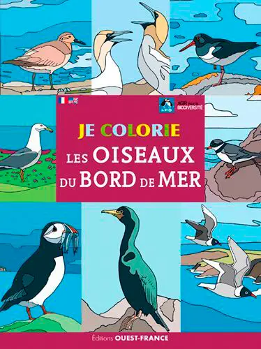 Je colorie les oiseaux du bord de mer