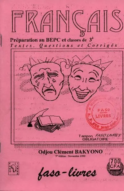 Français, préparation au BEPC et classes de 3e : textes, questions et corrigés