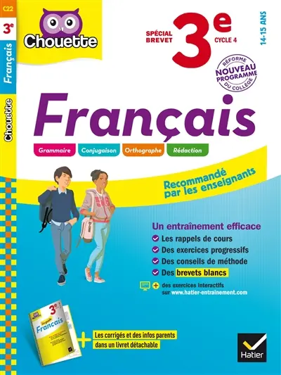 Français 3e, cycle 4, 14-15 ans : spécial brevet : nouveau programme, réforme du collège
