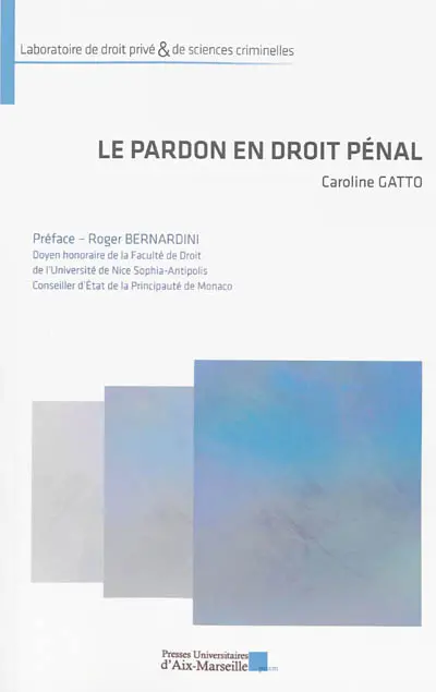 Le pardon en droit pénal