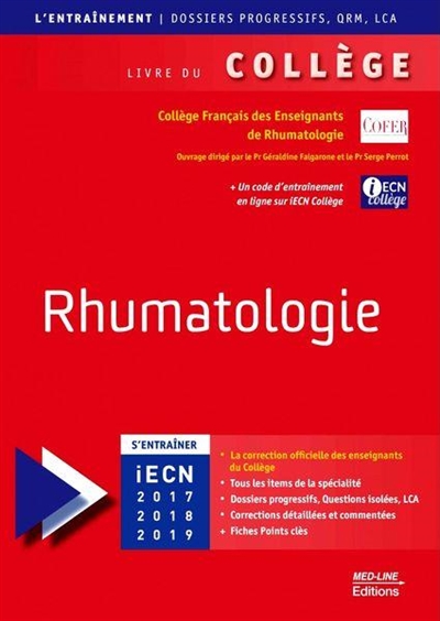 Rhumatologie : iECN 2017, 2018, 2019