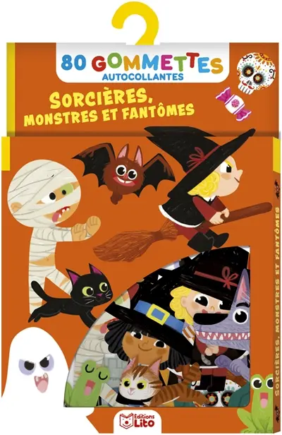 Sorcières, monstres et fantômes : 80 gommettes autocollantes