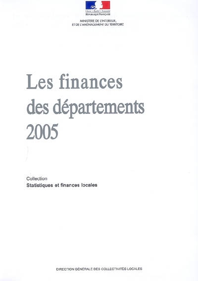 Les finances des départements 2005
