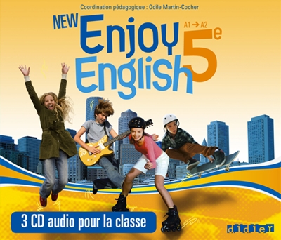 New enjoy english 5e : 3 CD audio pour la classe