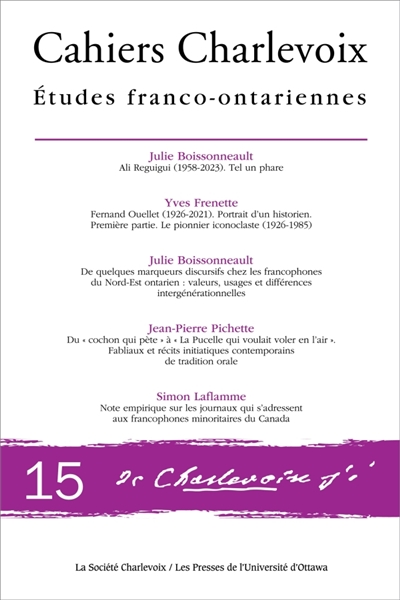 Etudes franco-ontariennes...