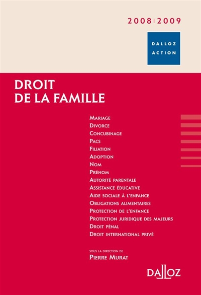 Droit de la famille 2008-2009