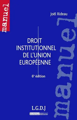 Droit institutionnel de l'Union européenne