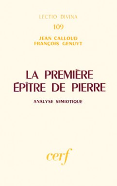 La Première Epitre de Pierre : analyse sémiotique
