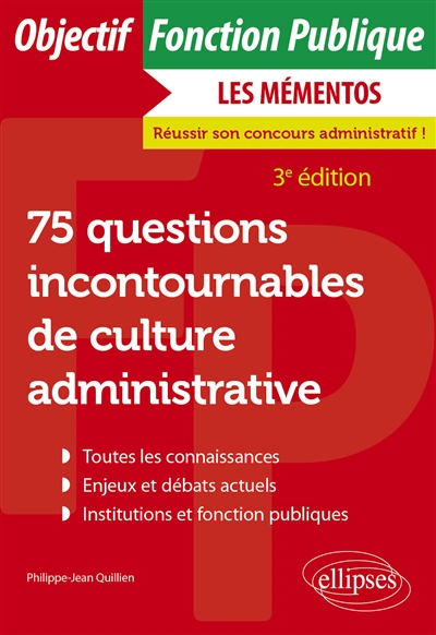 50 questions incontournables de culture administrative : toutes catégories