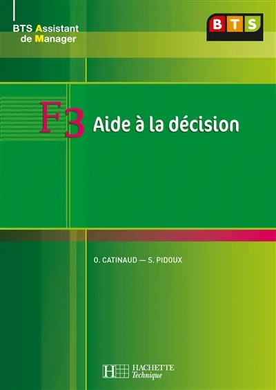 F3 aide à la décision : BTS assistant de manager
