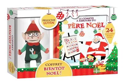 Coffret Bientôt Noël ! : 24 histoires avant Noël et peluche lutin