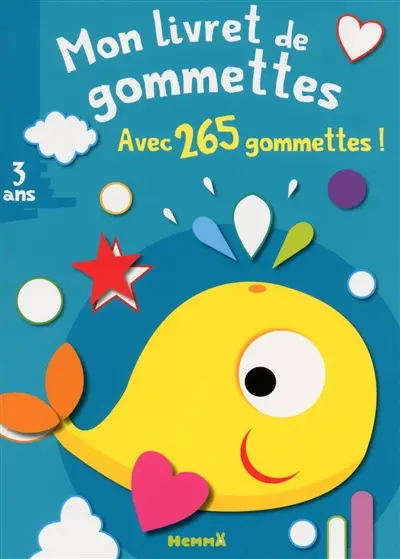 Mon livret de gommettes : baleine