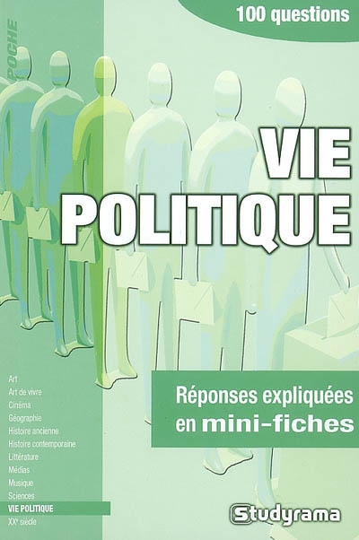 Vie politique : 100 questions : réponses expliquées en mini-fiches