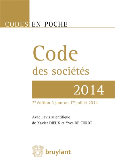 Code des sociétés 2014