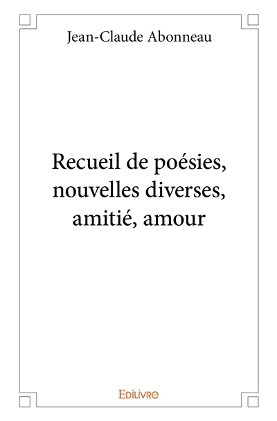 Recueil de poésies,...