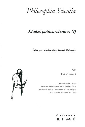 Philosophia scientiae, n° 27-2. Etudes poincaréiennes (I)