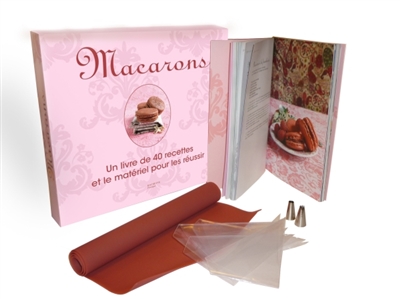 Macarons : un livre de 40 recettes et le matériel pour les réussir