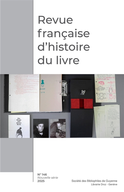Revue française d'histoire du livre, n° 146