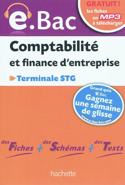 Comptabilité et finance d'entreprise, terminale STG
