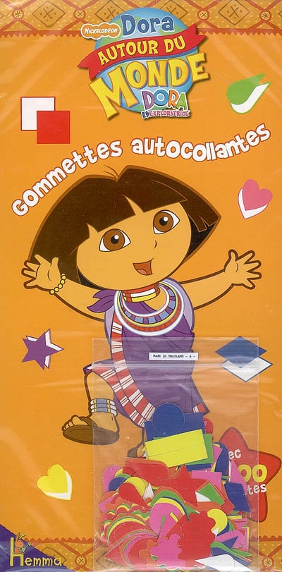Dora autour du monde : gommettes autocollantes