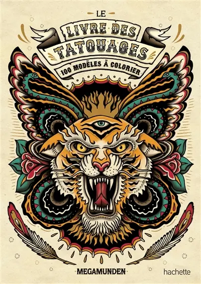 Le livre des tatouages : 100 modèles à colorier
