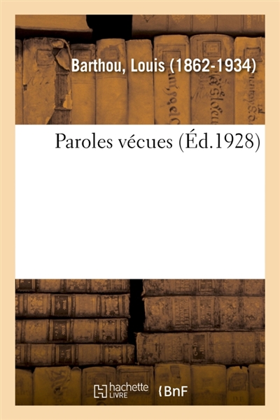 Paroles vécues