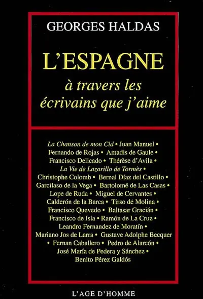 L'Espagne par les écrivains que j'aime