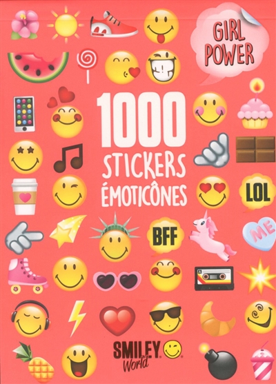 1.000 stickers émoticônes : girl power