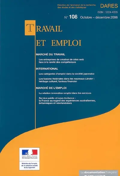 Travail et emploi, n° 108