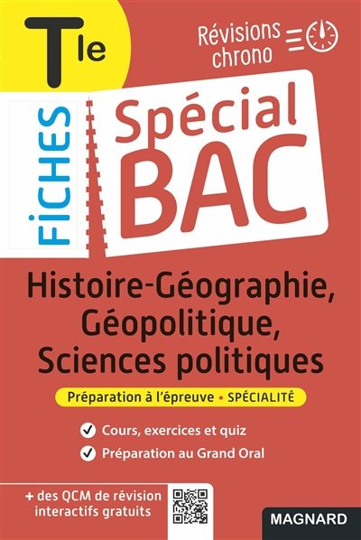 Histoire géographie, géopolitique, sciences politiques terminale : révisions chrono : préparation à l'épreuve, spécialité