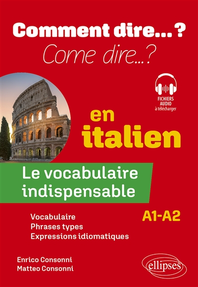 Comment dire... ? en italien : le vocabulaire indispensable : A1-A2
