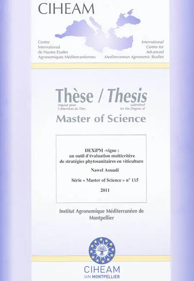 DEXiPM-vigne : un outil d'évaluation multicritère de stratégies phytosanitaires en viticulture