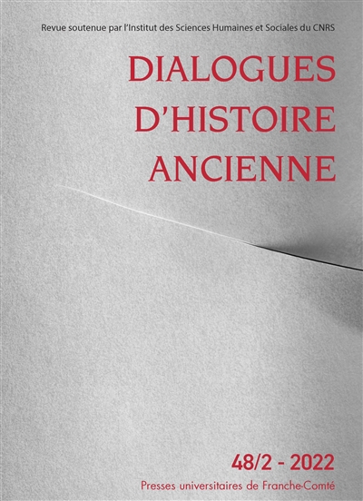 Dialogues d'histoire ancienne, n° 48. Cahier de l'atelier Clisthène, V : circulation et transfert de modèles de pensée