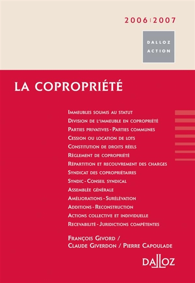 La copropriété 2006-2007