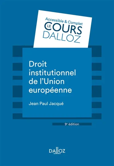 Droit institutionnel de l'Union européenne