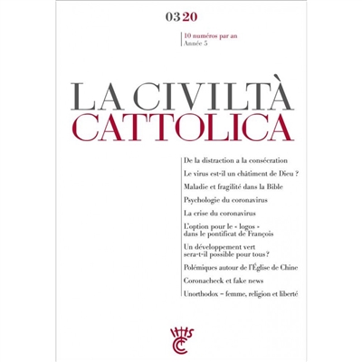 Civiltà cattolica (La), n° 3 (2020)