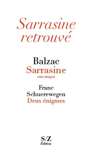 Sarrasine retrouvé