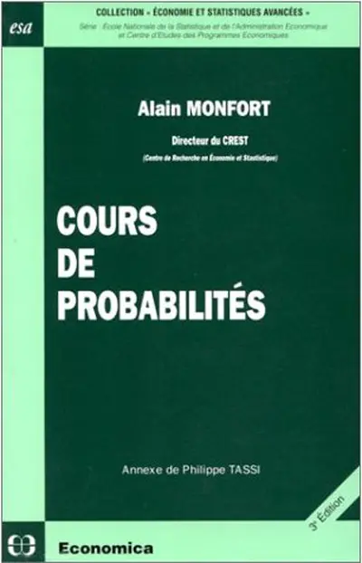 Cours de probabilité Cours de probabilité