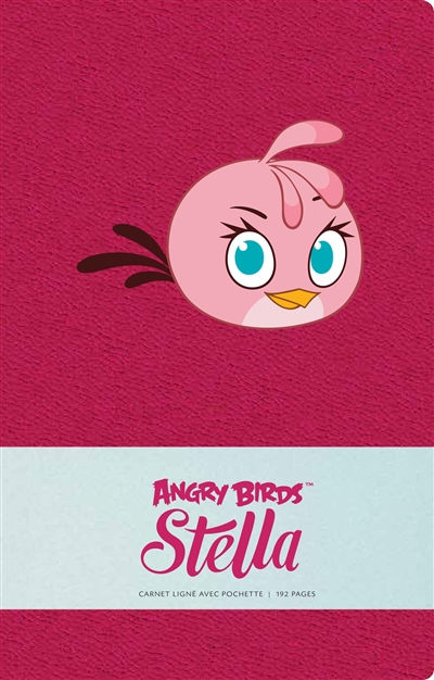 Angry birds Stella : carnet ligné avec pochette
