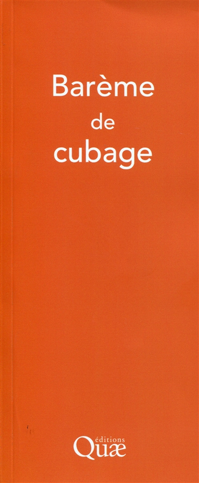 Barème de cubage