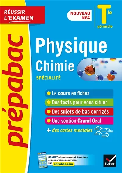 Physique chimie spécialité, terminale générale : nouveau bac