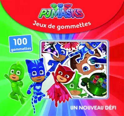 Pjmasks, jeux de gommettes : un nouveau défi